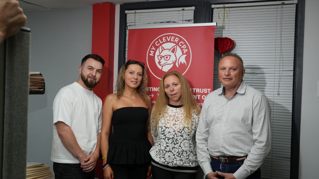 The MyCleverCPA team in the office