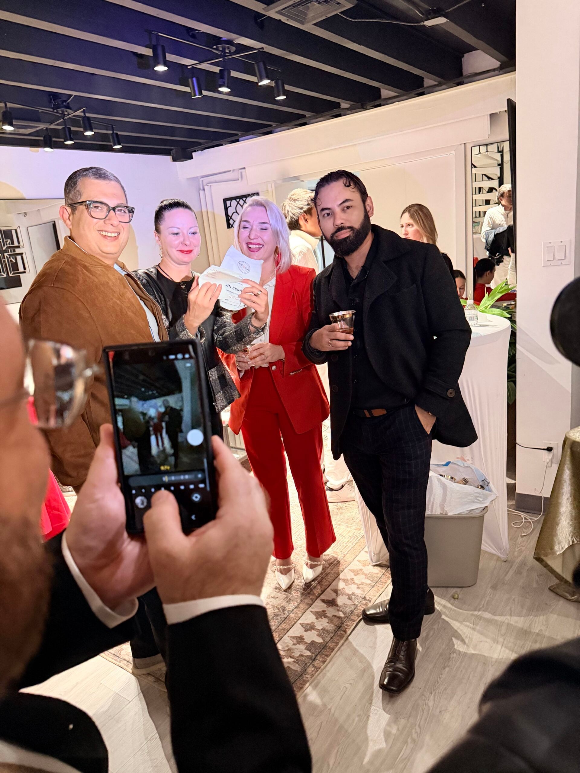 The MyCleverCPA team with guests at an event